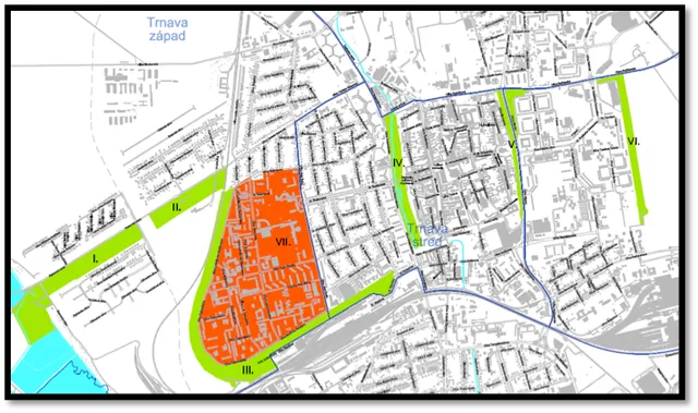 Mapa zóny bez pesticídov – Trnava